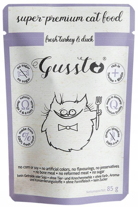 Gussto sasz indyk kaczka 85g