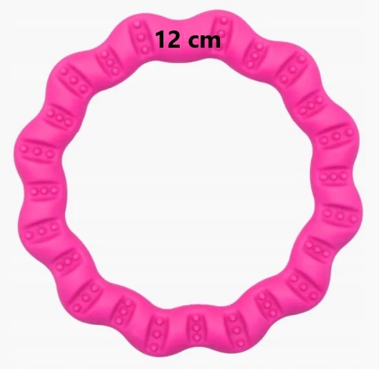 Fiboo Szarpak dla psa Fringo Mini – szarpak i dysk 2w1 różowy 12cm