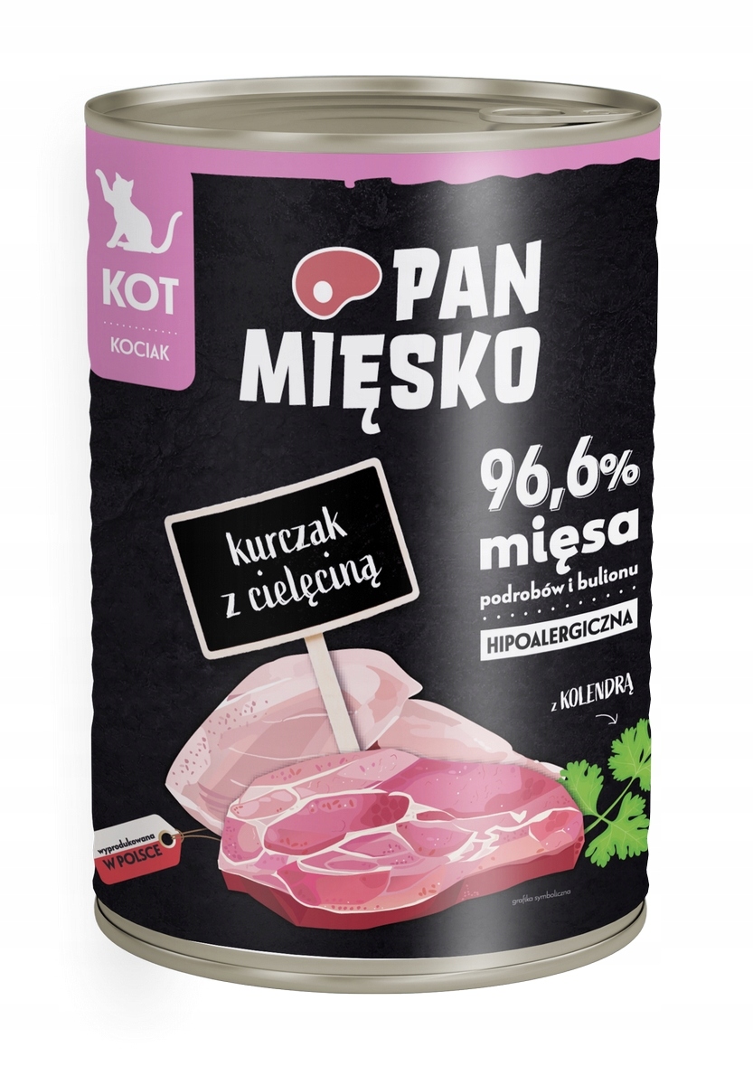 Pan Mięsko kitten kurczak cielęcina 400g