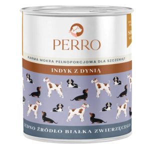 Perro mokra karma dla szczeniąt INDYK DYNIA 800 G junior
