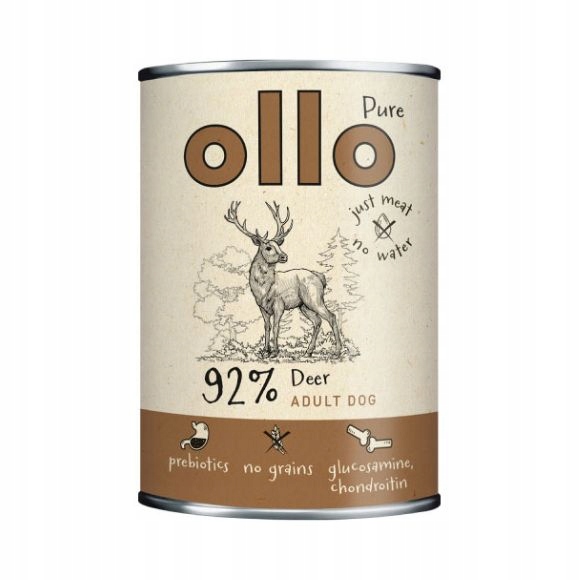 Ollo mokra karma dla psa Pure JELEŃ 400g