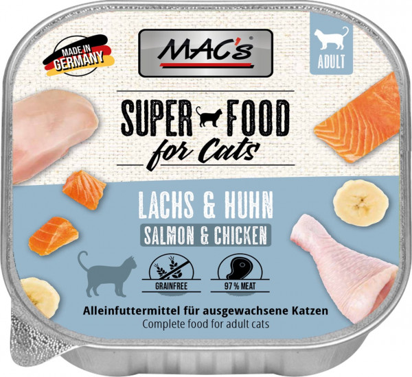 MACs kot szalka łosoś kura 100g