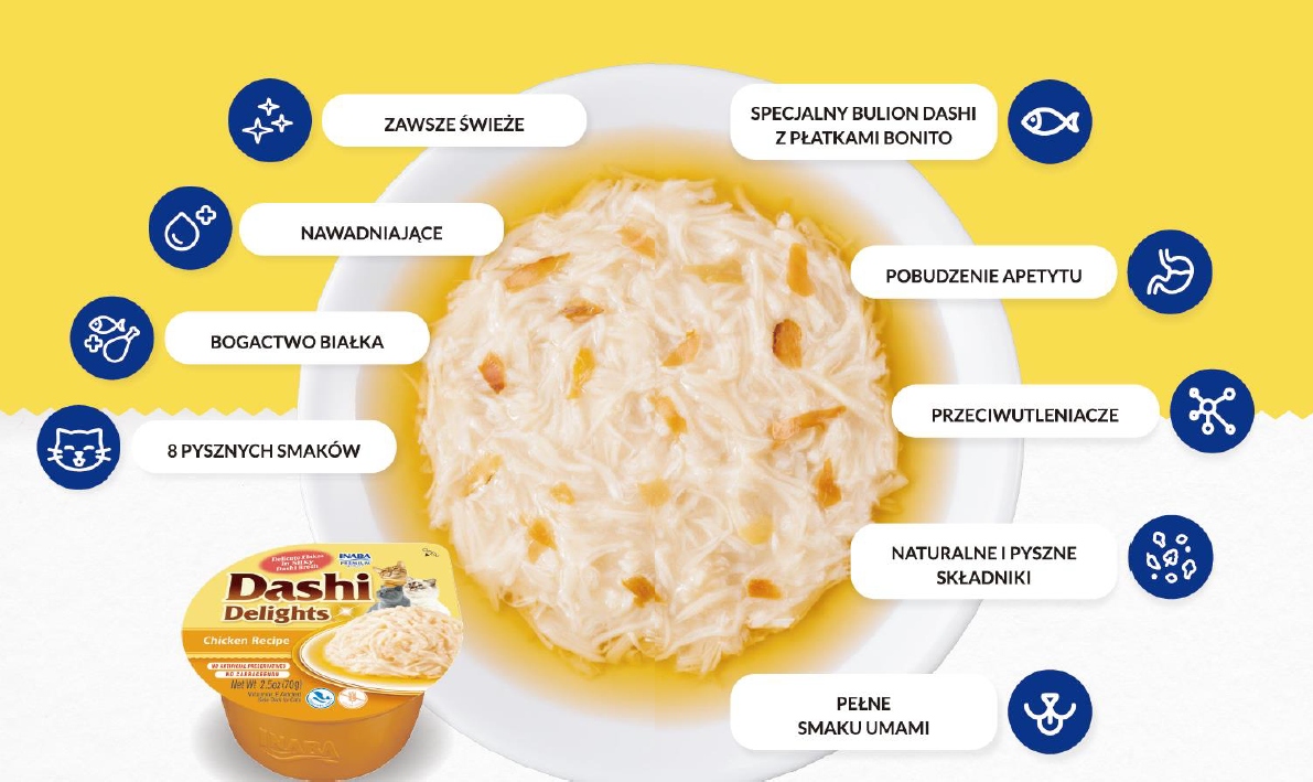 Inaba Dashi kurczak łosoś 70 g EU868