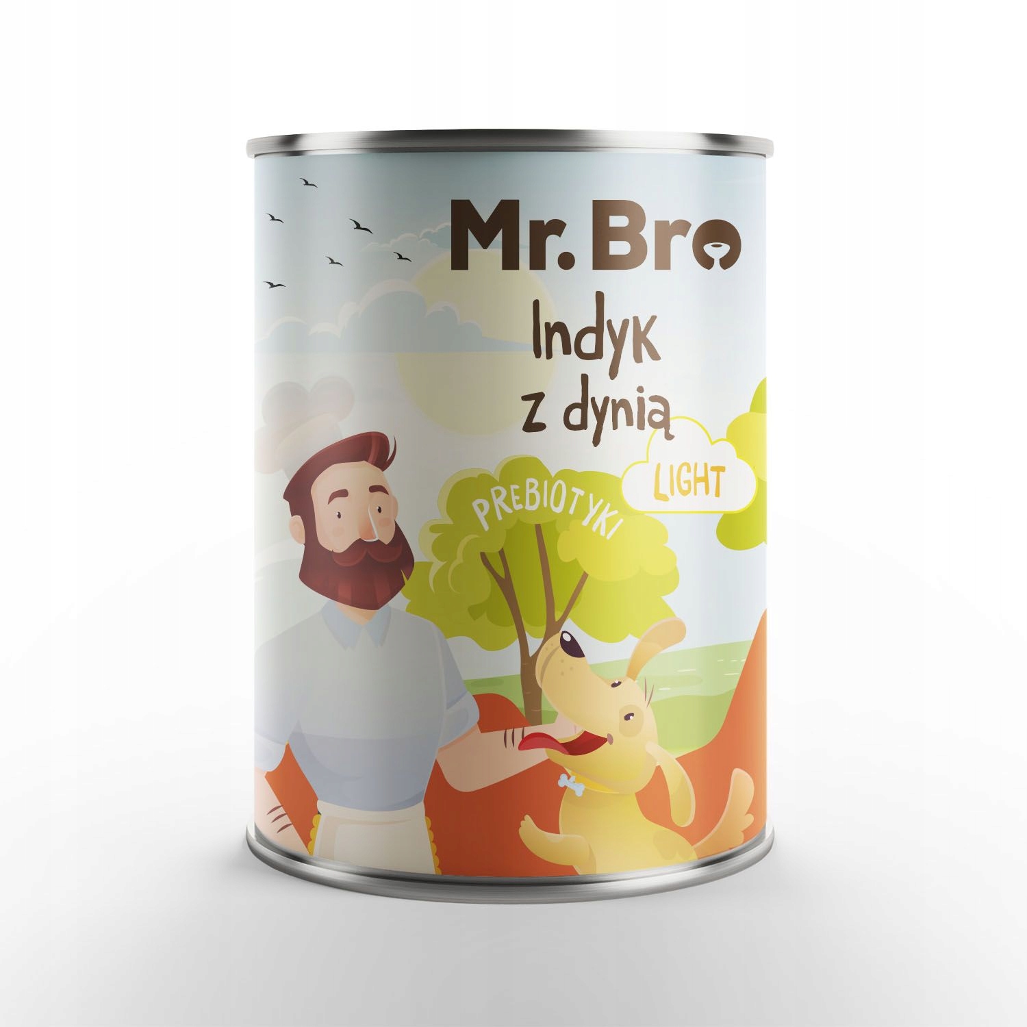 Mr. Bro mokra karma dla psa INDYK Z DYNIĄ LIGHT z prebiotykami 400g