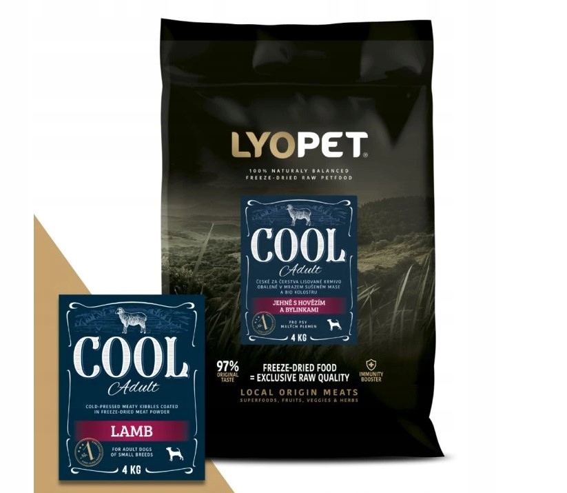 Lyopet karma dla psa JAGNIĘCINA WOŁOWINA małe rasy 4kg