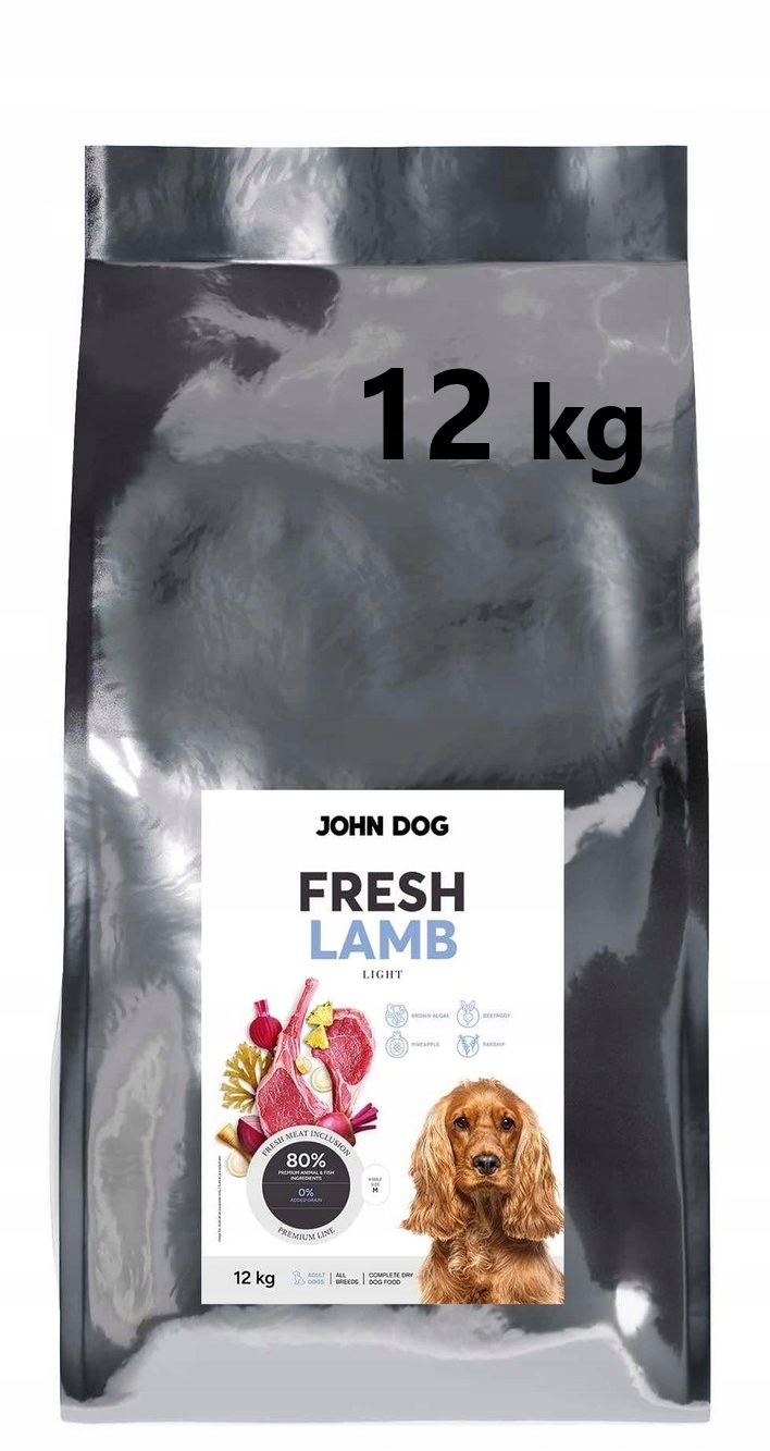 JD Fresh sucha karma JAGNIĘCINA LIGHT dla psa 12 kg