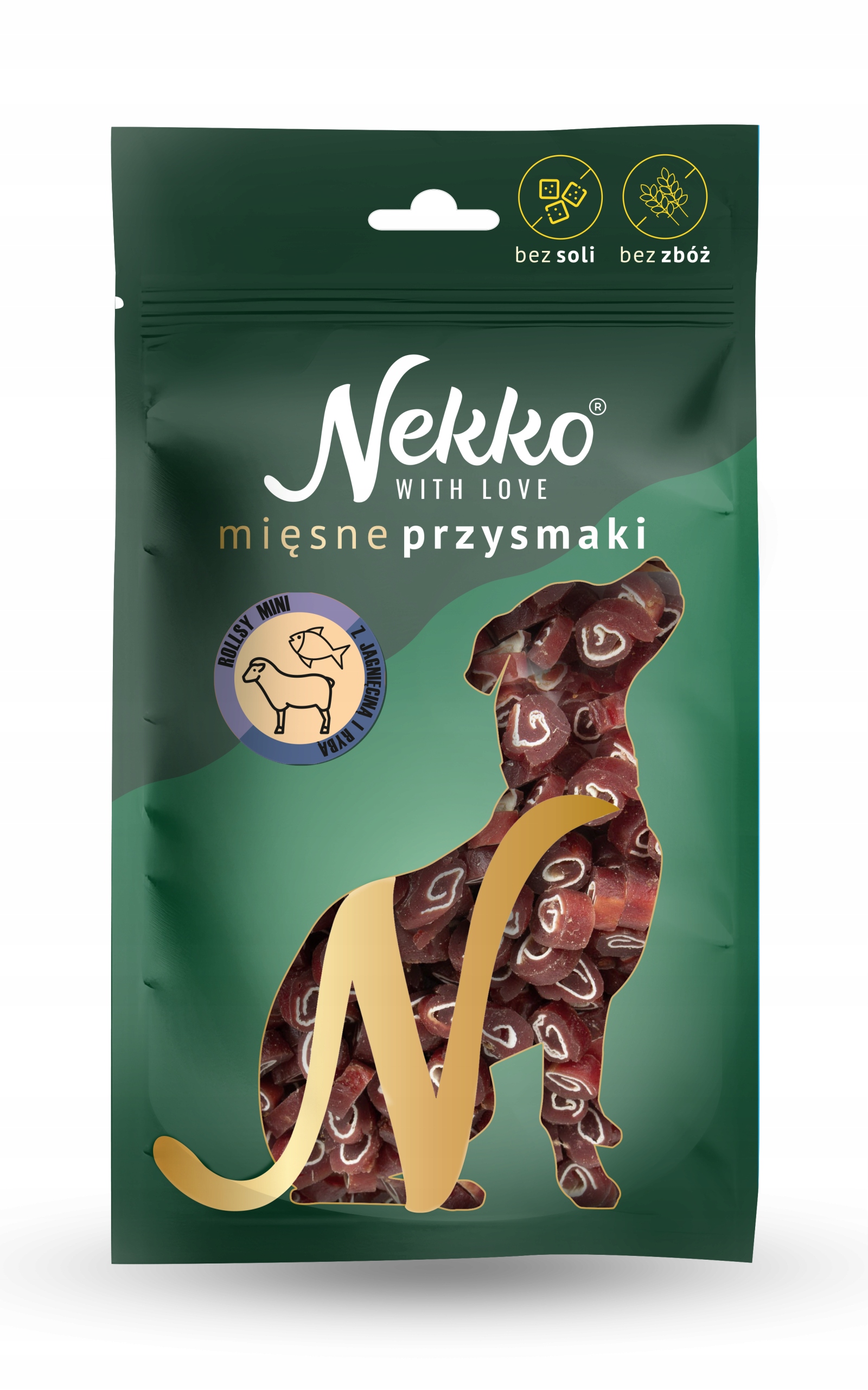 Nekko przysmaki dla psa mini sushi JAGNIĘCINA RYBA 80g