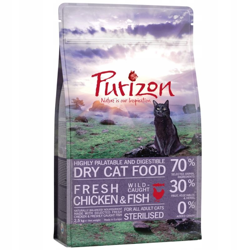 Purizon sterilised kurczak ryby 2,5kg