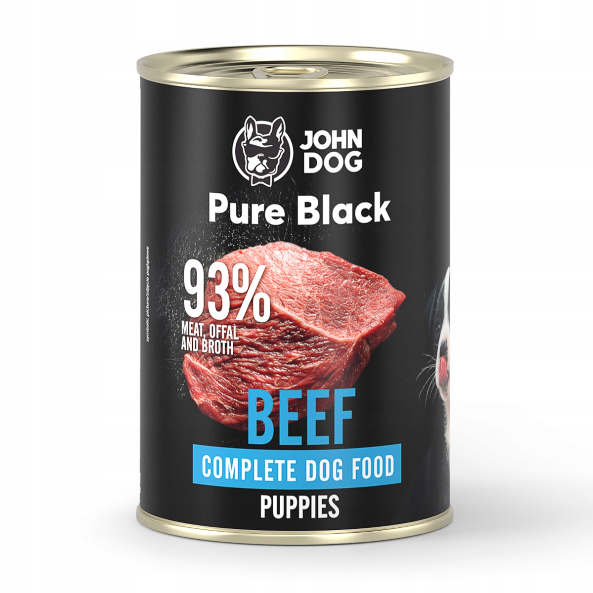 JOHN DOG morka karma dla szczeniąt WOŁOWINA PURE BLACK 400 g