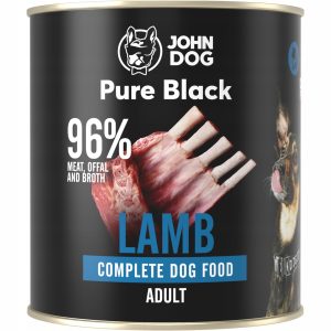 800g JOHN DOG morka karma dla psa JAGNIĘCINA PURE BLACK 800 g