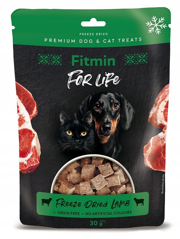 Fitmin przysmaki liofiizowane jagnięcina kurczak 30g