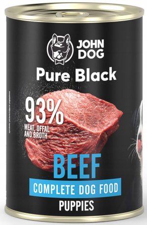 JOHN DOG morka karma dla szczeniąt WOŁOWINA PURE BLACK 800 g