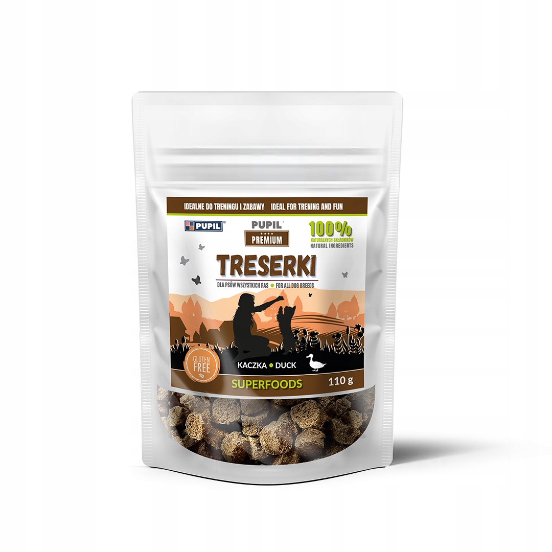 Pupil treserki dla psa kaczka 110g