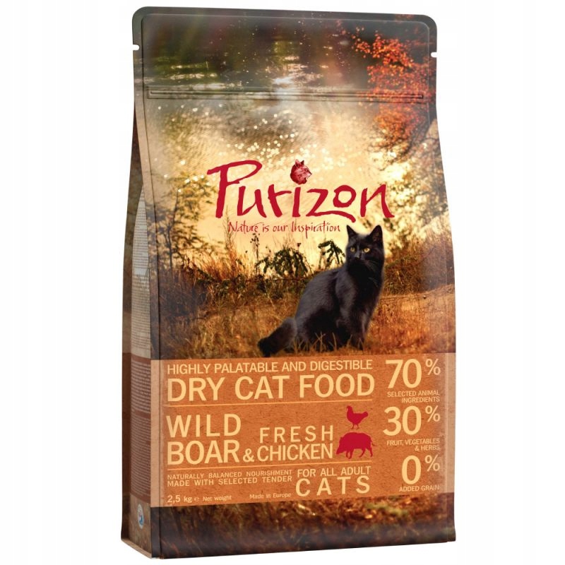 Purizon Adult sucha karma kot dziczyzna drób 2,5kg