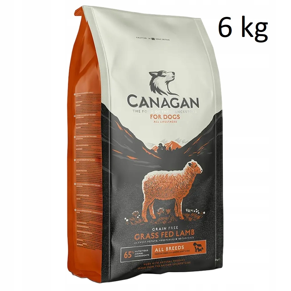 Canagan sucha pies jagnięcina 6 kg