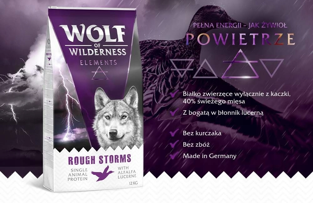 Wolf of Wilderness sucha karma dla psa KACZKA 12 kg monoproteinowa