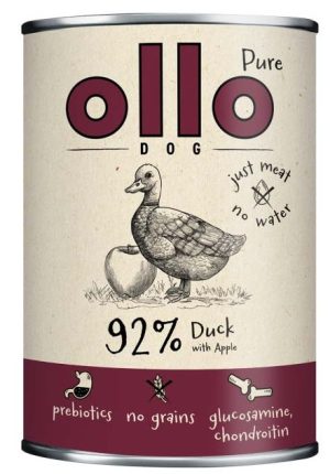 Ollo mokra karma dla psa Pure KACZKA Z JABŁKIEM 850 g