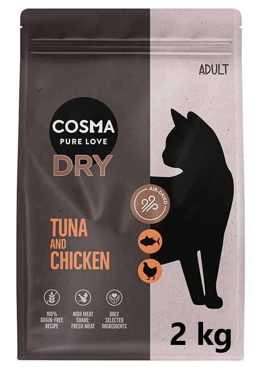 Cosma karma dla kota TUŃCZYK Z KURCZAKIEM 2 kg karma suszona