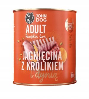 800g  JD Pumpkin jagnięcina królik 800g mokra karma