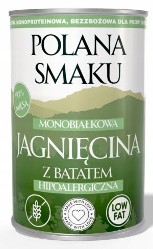 Polana Smaku JAGNIĘCINA BATATY 400g karma mokra dla psa