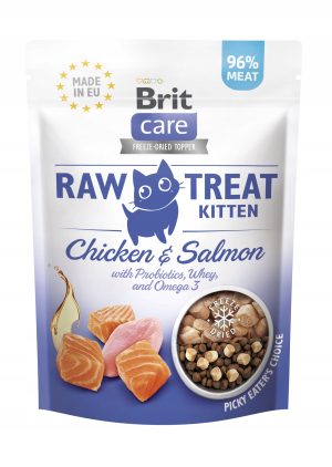 BRIT CARE przysmaki liofilizowane KITTEN dla kociąt KURCZAK ŁOSOŚ 40g