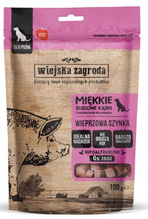 Wiejska Zagroda Przysmak dla psa Wieprzowa szynka 100g