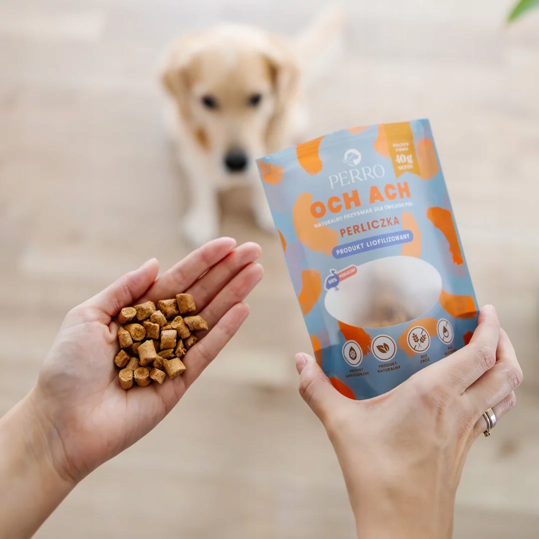 Perro OCH ACH przysmaki dla psa perliczka przysmaki liofilizowane 40g
