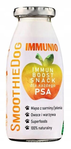 SmoothieDog płynna przekąska pies JELEŃ IMMUNIO 250ml na odporność