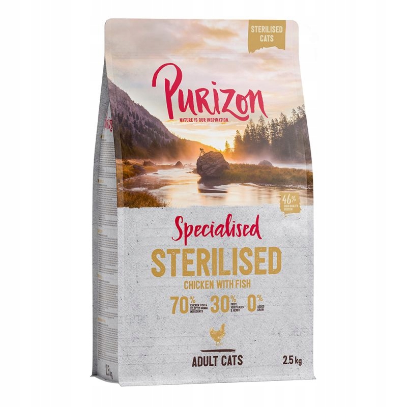 Purizon sterilised kurczak ryby 2,5kg