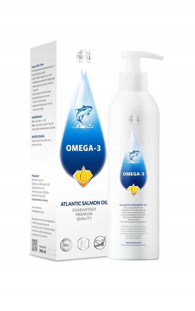 Pokusa olej z łososia 300ml