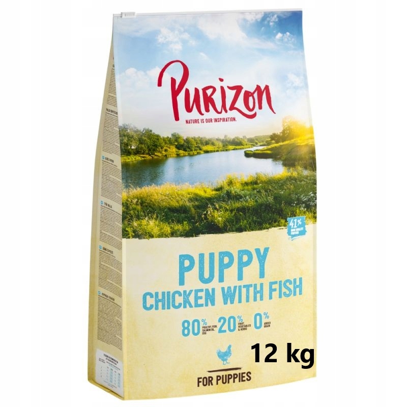 Purizon sucha karma dla szczeniąt kurczak ryby kaczka 12 kg bez zbóż