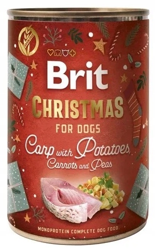 Brit Care mokra karma dla psa KARP 400g wersja świąteczna