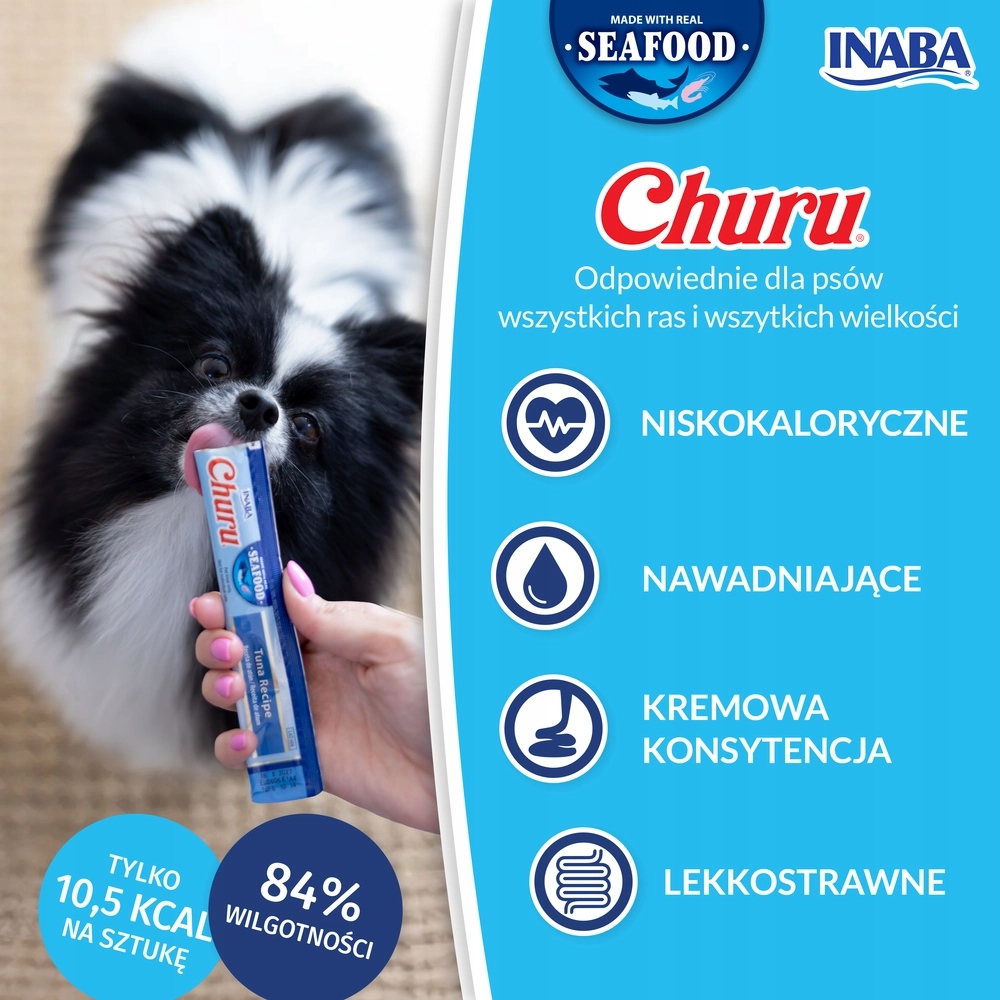 Churu kremowy przysmak dla psa TUŃCZYK 4×14 g bez kurczaka EUD606