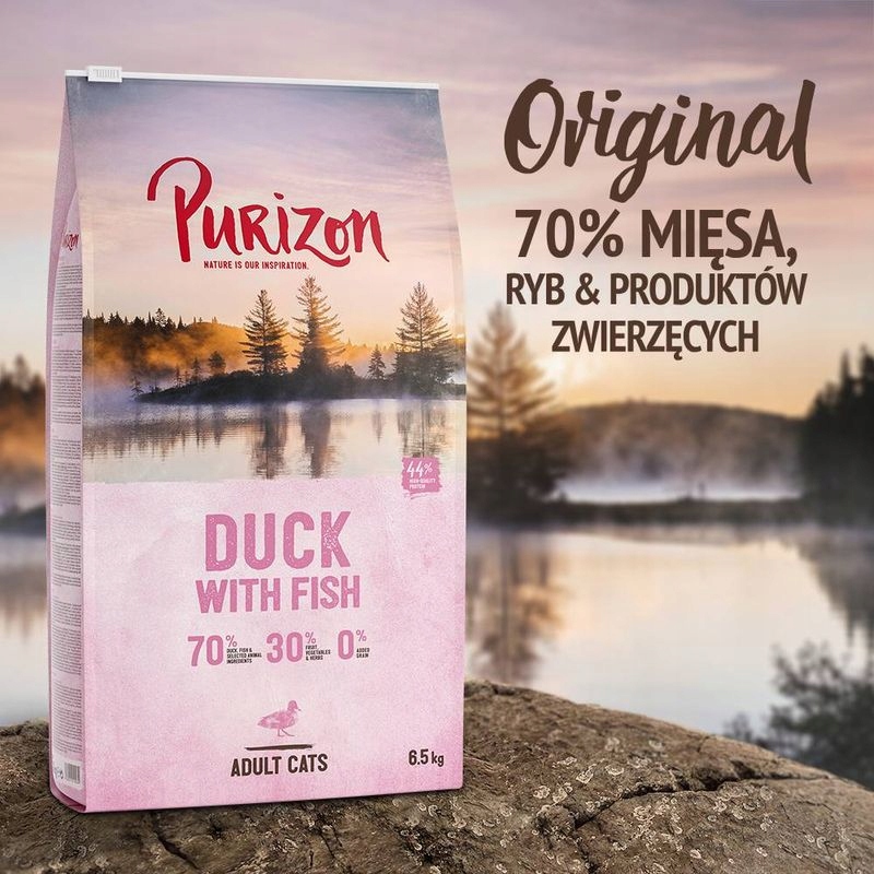 Purizon karma dla kota KACZKA RYBY 400g bez zbóż