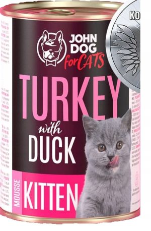 400g JD for Cats kitten indyk kaczka mus 400g