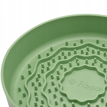 Fiboo miska spowalniająca jedzenie FIBOOWL ZIELONA 19 cm
