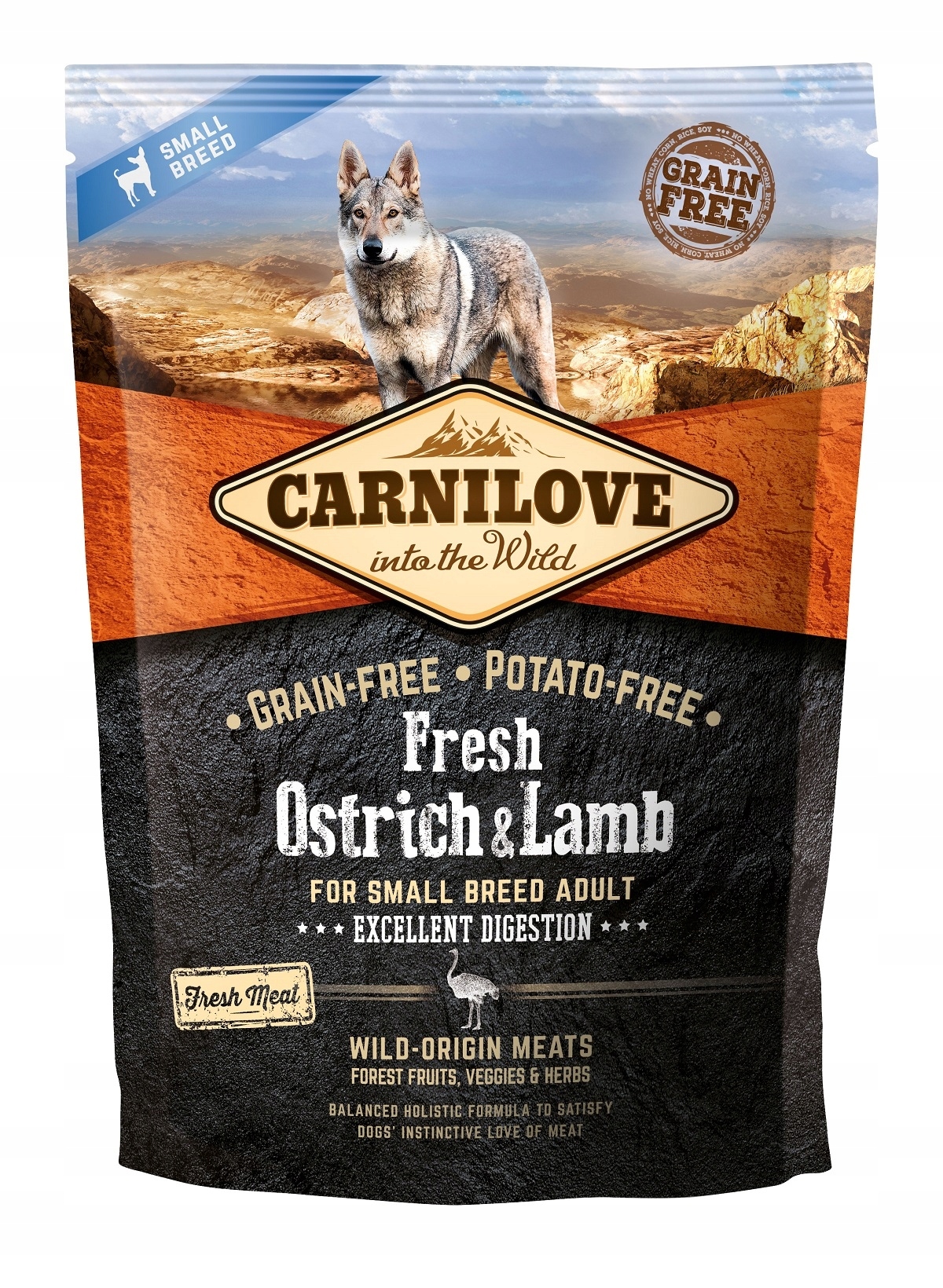 Carnilove Fresh sucha karma dla psa STUŚ JAGNIĘCINA 1.5 kg małe rasy