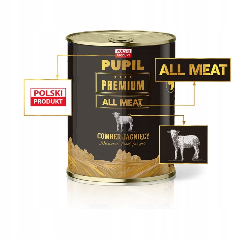 Pupil Gold jagnięcina 800g