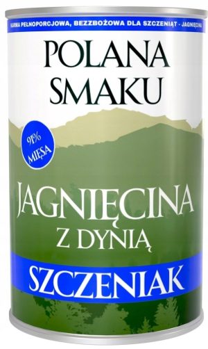 Polana Smaku JAGNIĘCINA WIEPRZOWINA DYNIA 400G karma mokra dla szczeniąt