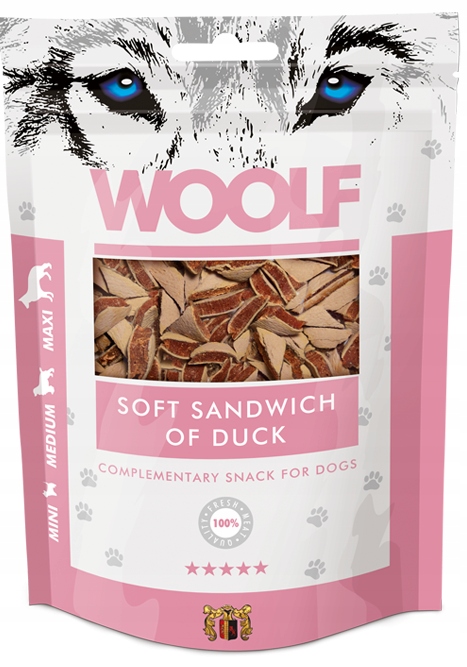 WOOLF SOFT SANDWICH OF DUCK 100g