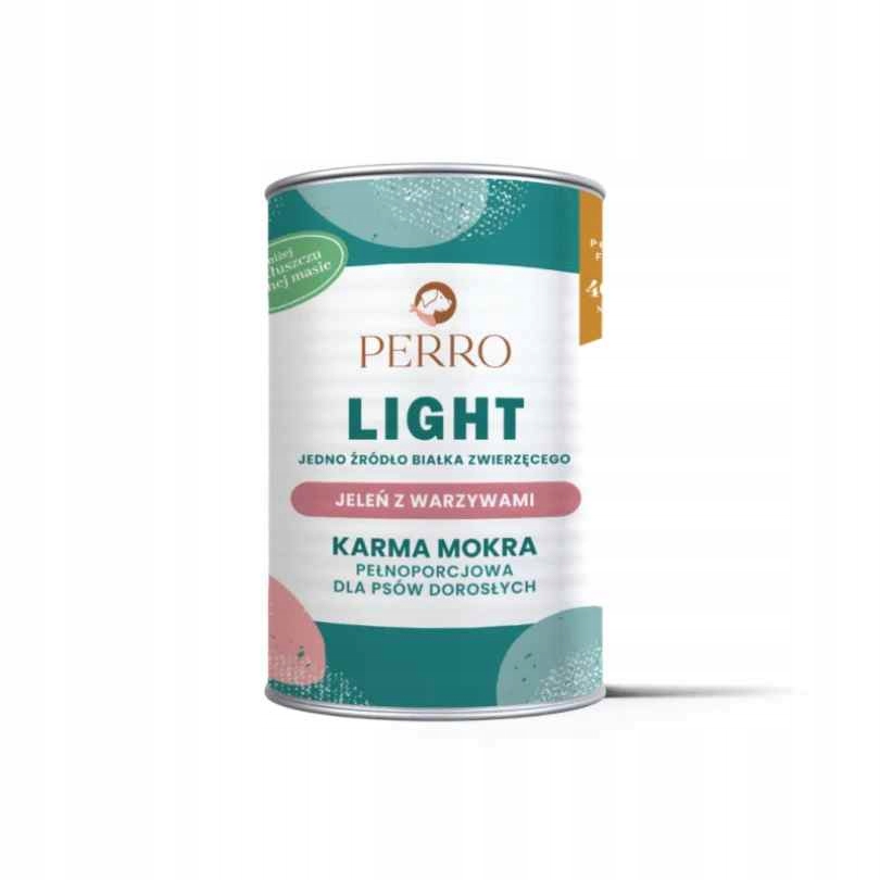 Perro LIGHT JELEŃ Z WARZYWAMI 400g mokra karma dla psa monobiałkowa