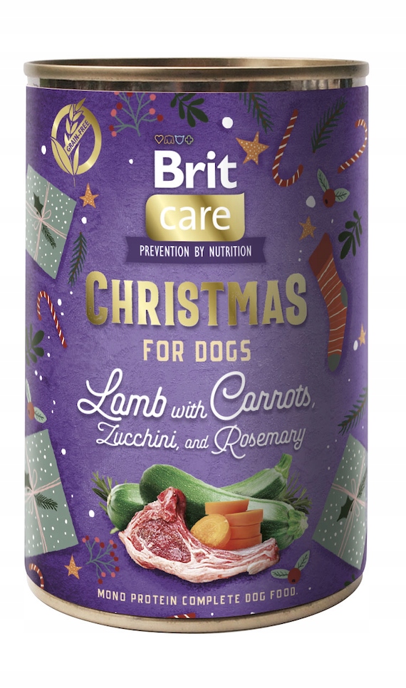 Brit Care mokra karma dla psa JAGNIĘCINA 400g wersja świąteczna