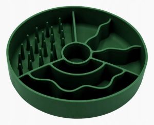 Fiboo MINI miska spowalniająca jedzenie BUTELKOWA ZIELEŃ 15 cm