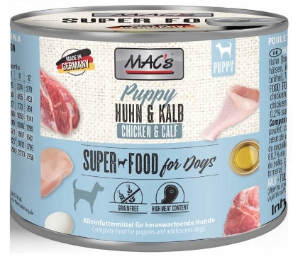MAC’s mokra karma dla szczeniąt KURCZAK CIELĘCINA 200g