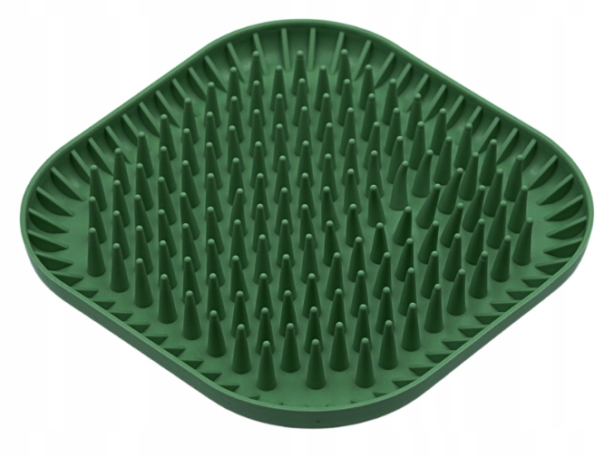 Fiboo miska mata spowalniająca dla psa BUTELKOWA ZIELEŃ Spiky 19×19 cm