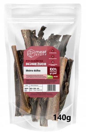 Meatstuff skóra z dzika naturalny gryzak dla psa 15 cm 140g