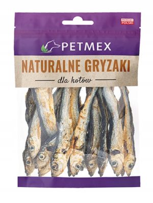 Petmex SZPROTKI SUSZONE przysmak naturalny gryzak dla psa i kota 40g drobne