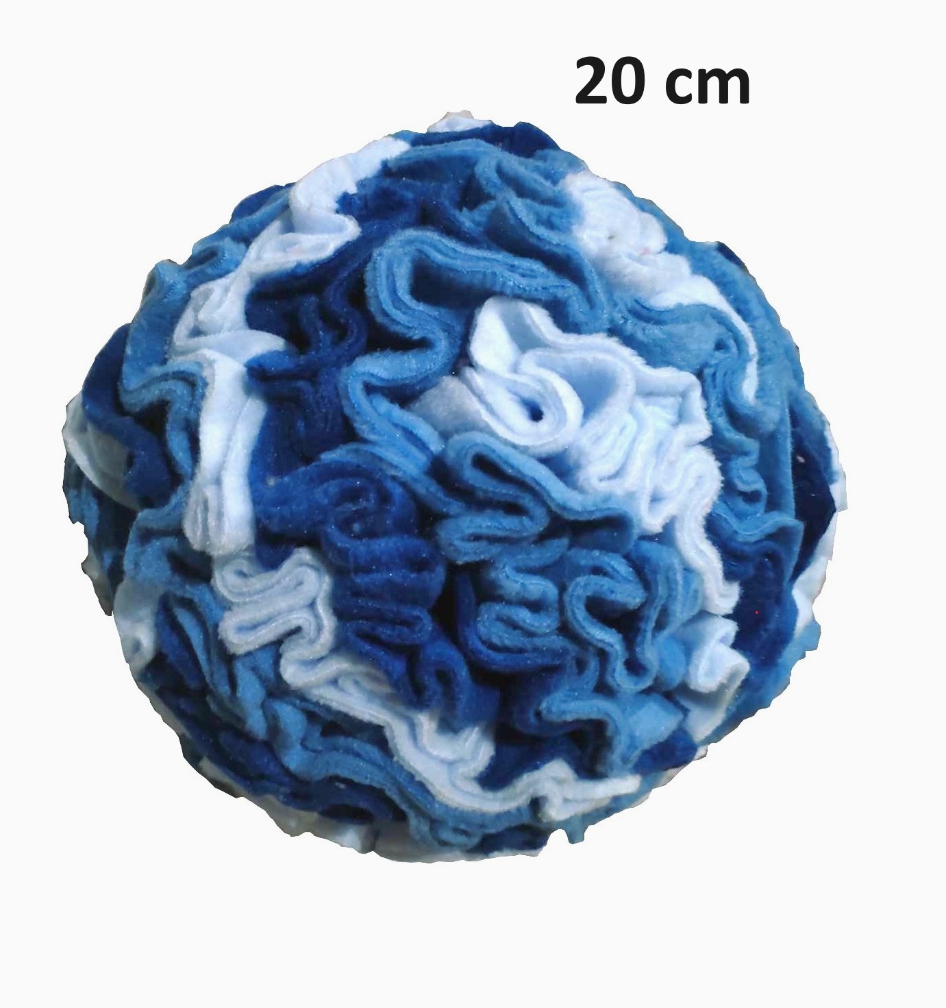 Kula węchowa Sznupli 20 cm na przysmaki odcienie niebieskiego