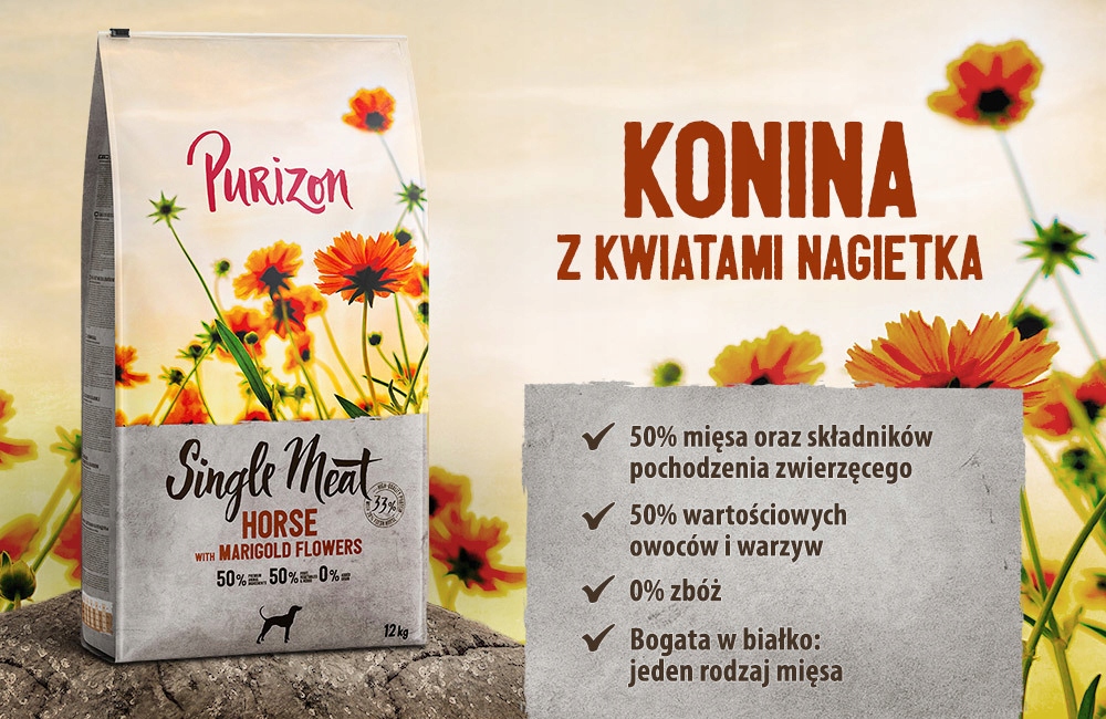 Purizon sm Adult konina batat 1kg 0% ZBÓŻ
