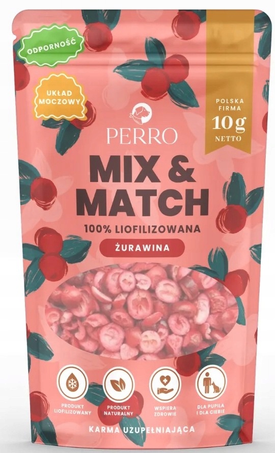 ŻURAWINA Perro MIX & MATCH przysmaki liofilizowane 10g